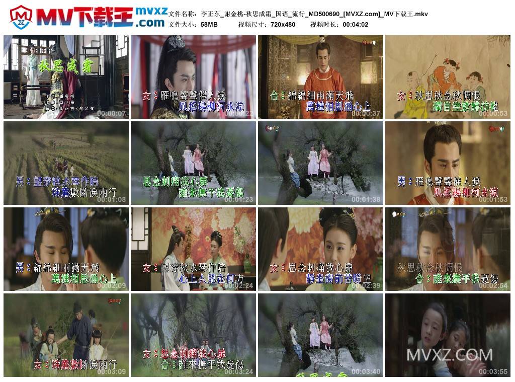 李正东_谢金桃-秋思成霜_国语_流行_MD500690